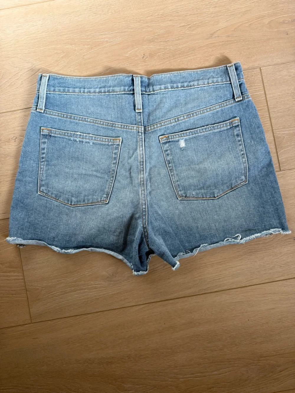 J. Crew blue denim cut-off shorts high waisted size 31 - Picture 2 of 7